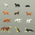 1:87 Dogs & Cats (12 pcs)