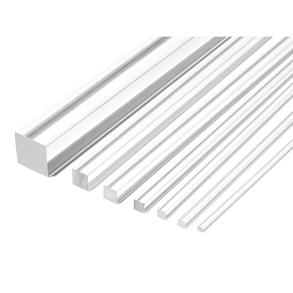 Clear Square Rod - 3.0  3.0  1000mm