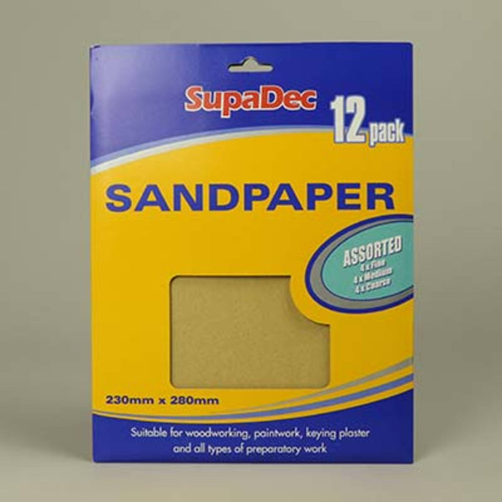 Sandpaper (12 pcs) assorted