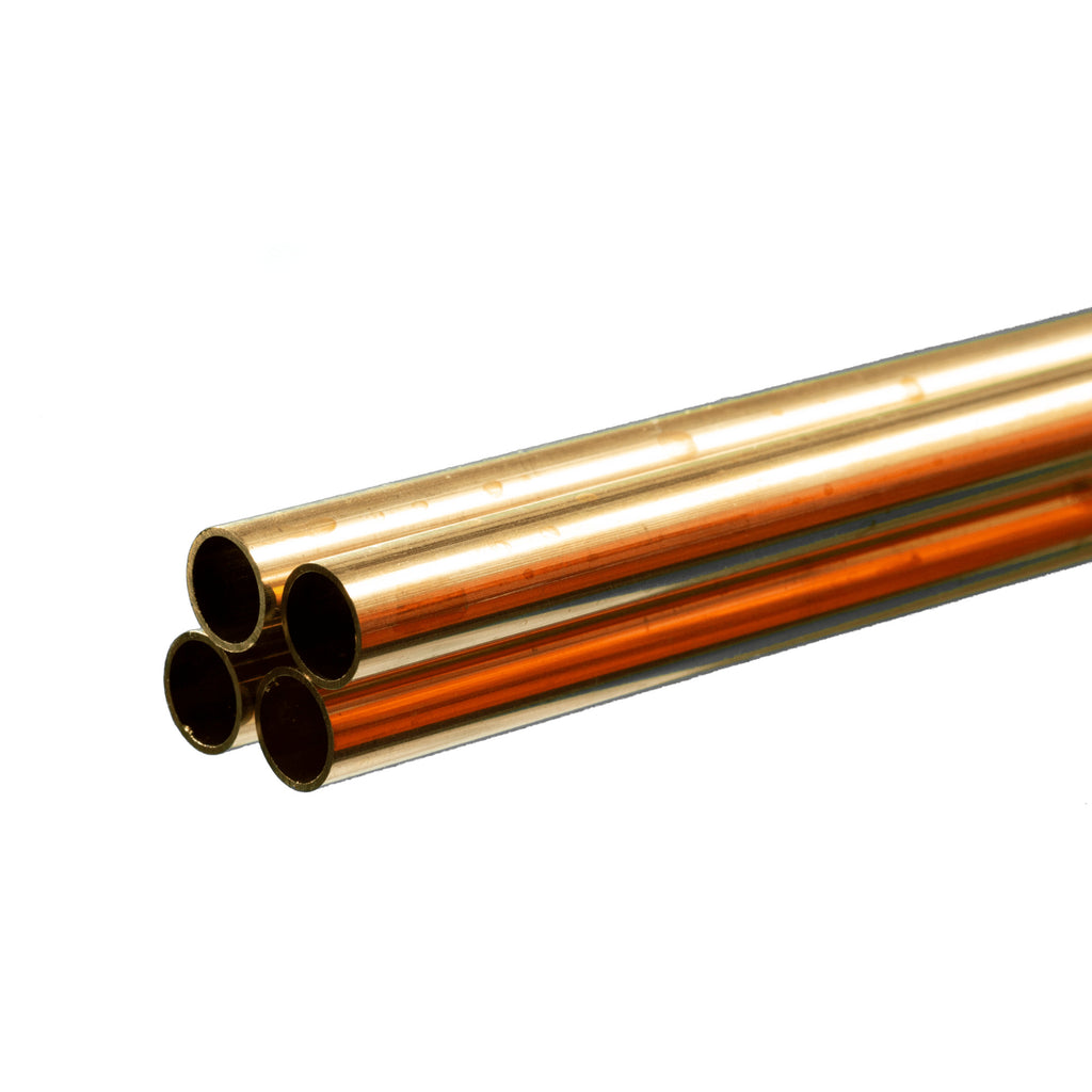 Brass Round Tube 1/16  12in - .014in Wall (3 pcs)