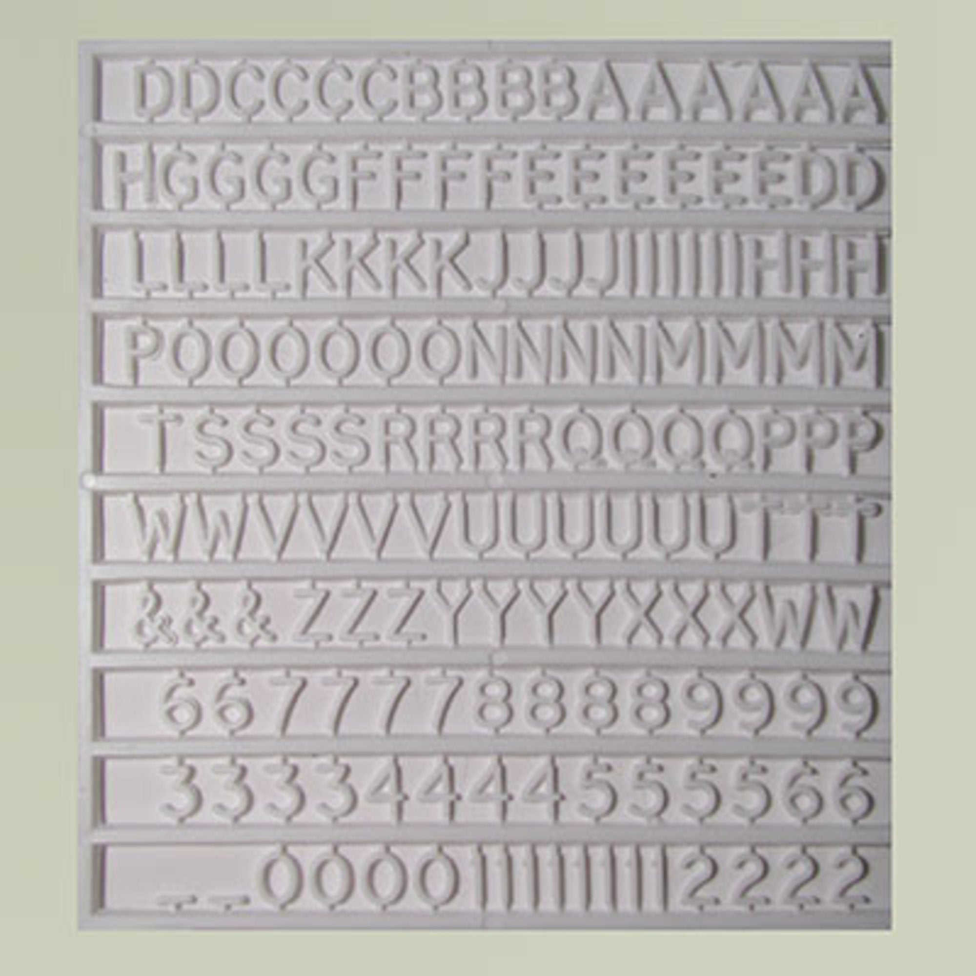 Letters/numbers 5mm high