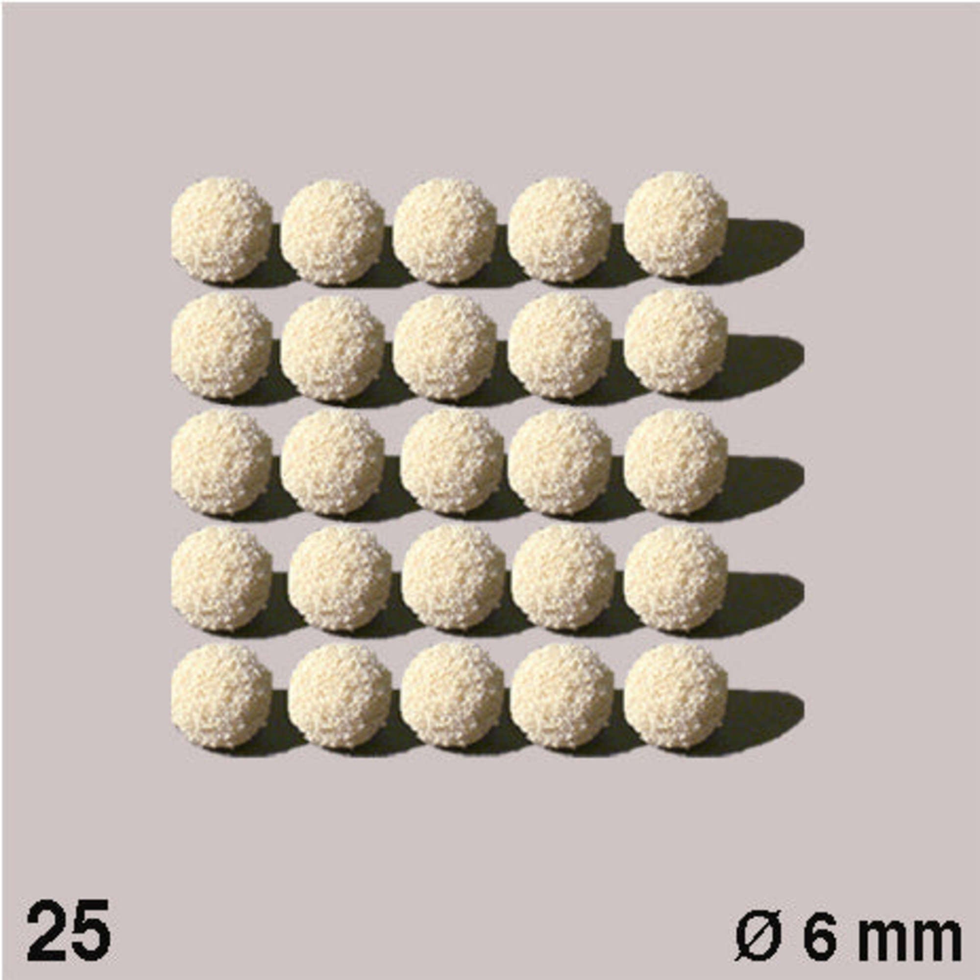 Rubber Sponge Balls White D = 20mm (10 pcs)