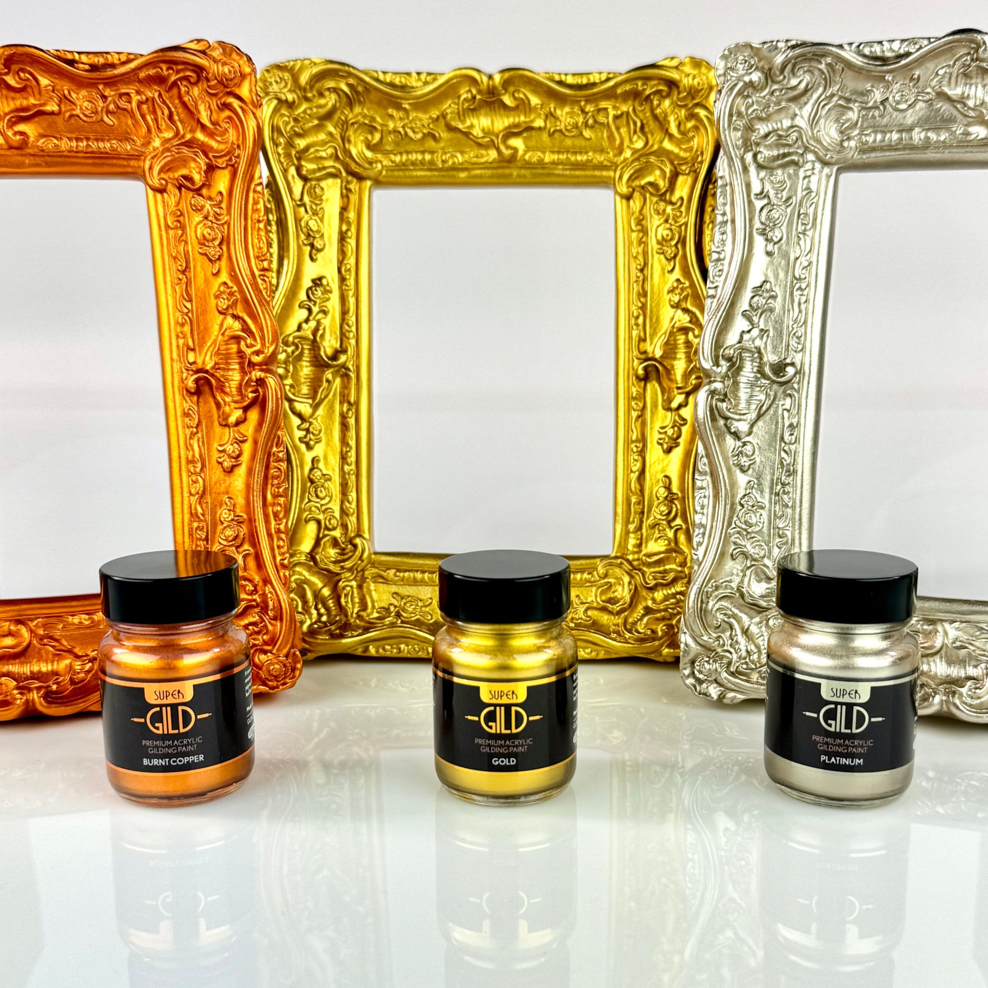 Super GILD Set, Gold, Platinum, Burnt Copper (3x 30ml)