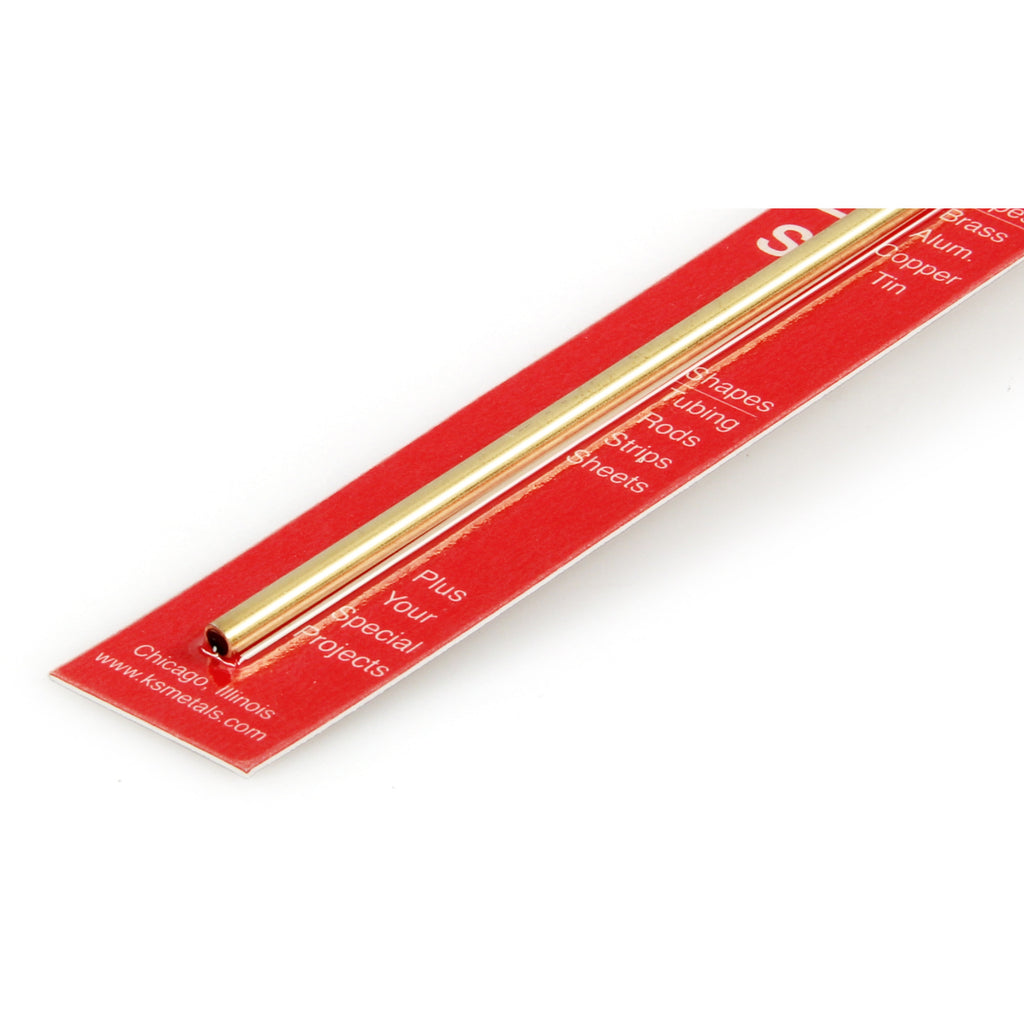Brass Round Tube 1/16  12in - .014in Wall (3 pcs)