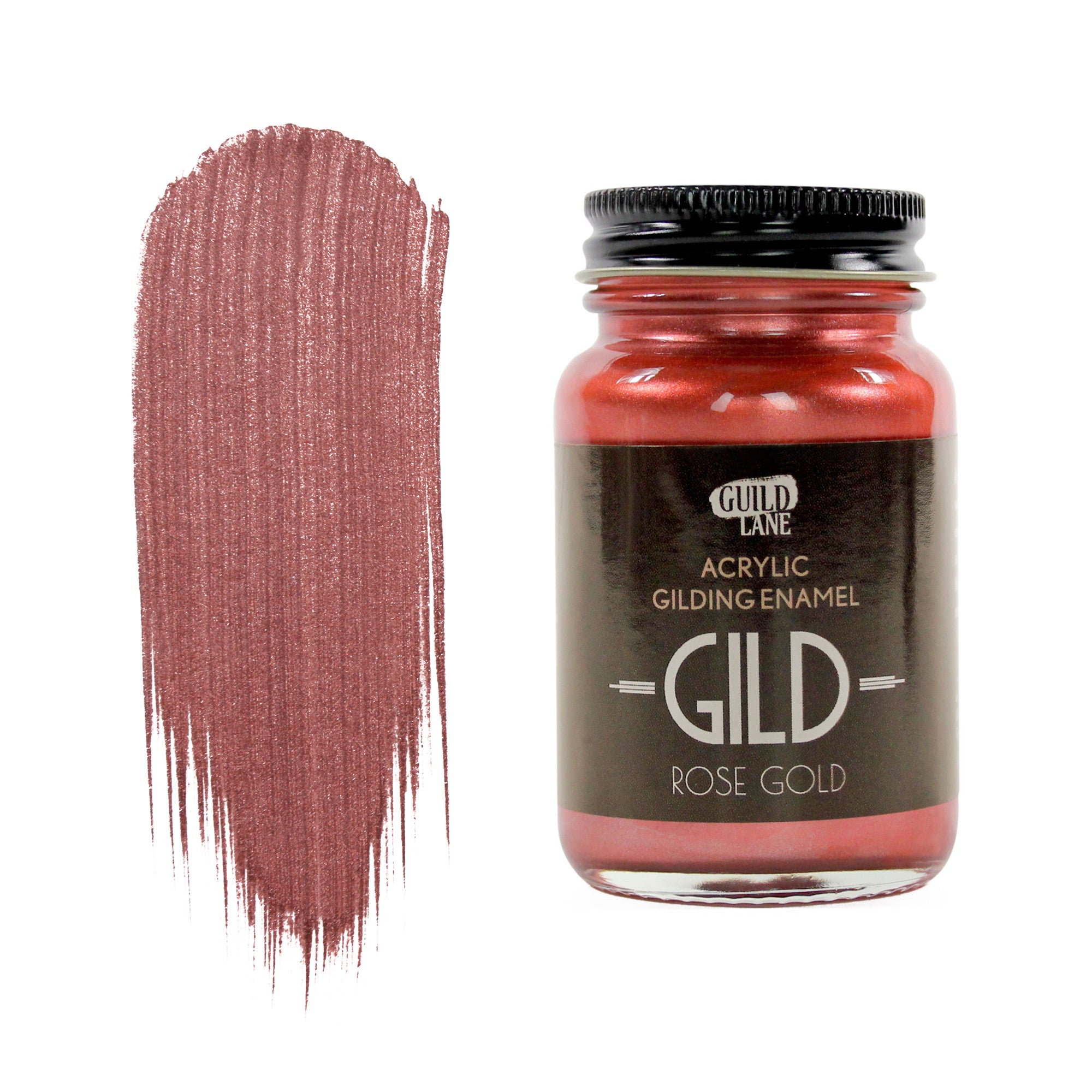 GILD Acrylic Gilding Enamel Paint, Rose Gold (30ml Jar)