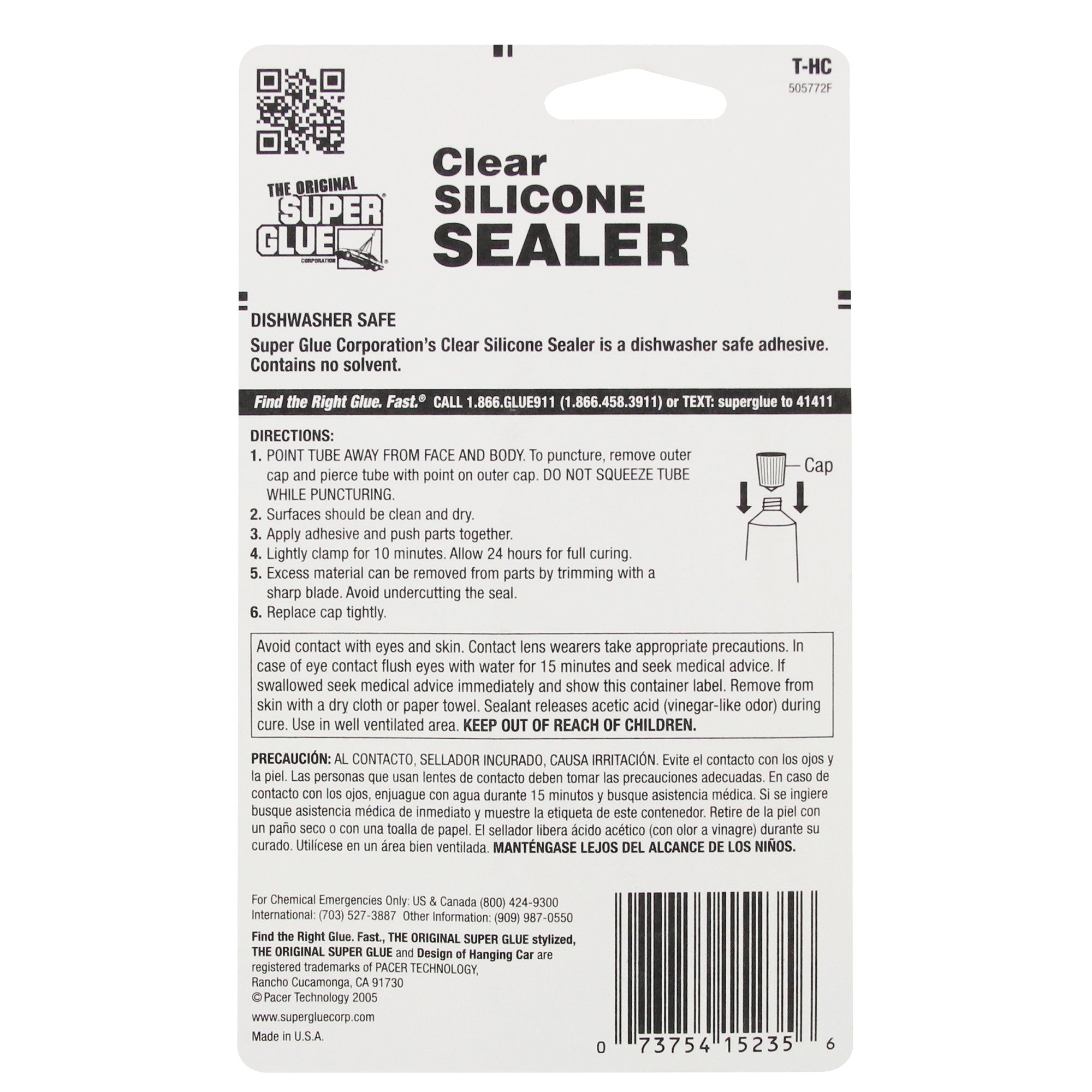 Clear Silicone Sealer (1.5fl oz, 44.3ml)