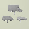1:200 Light Vans (3 pcs)