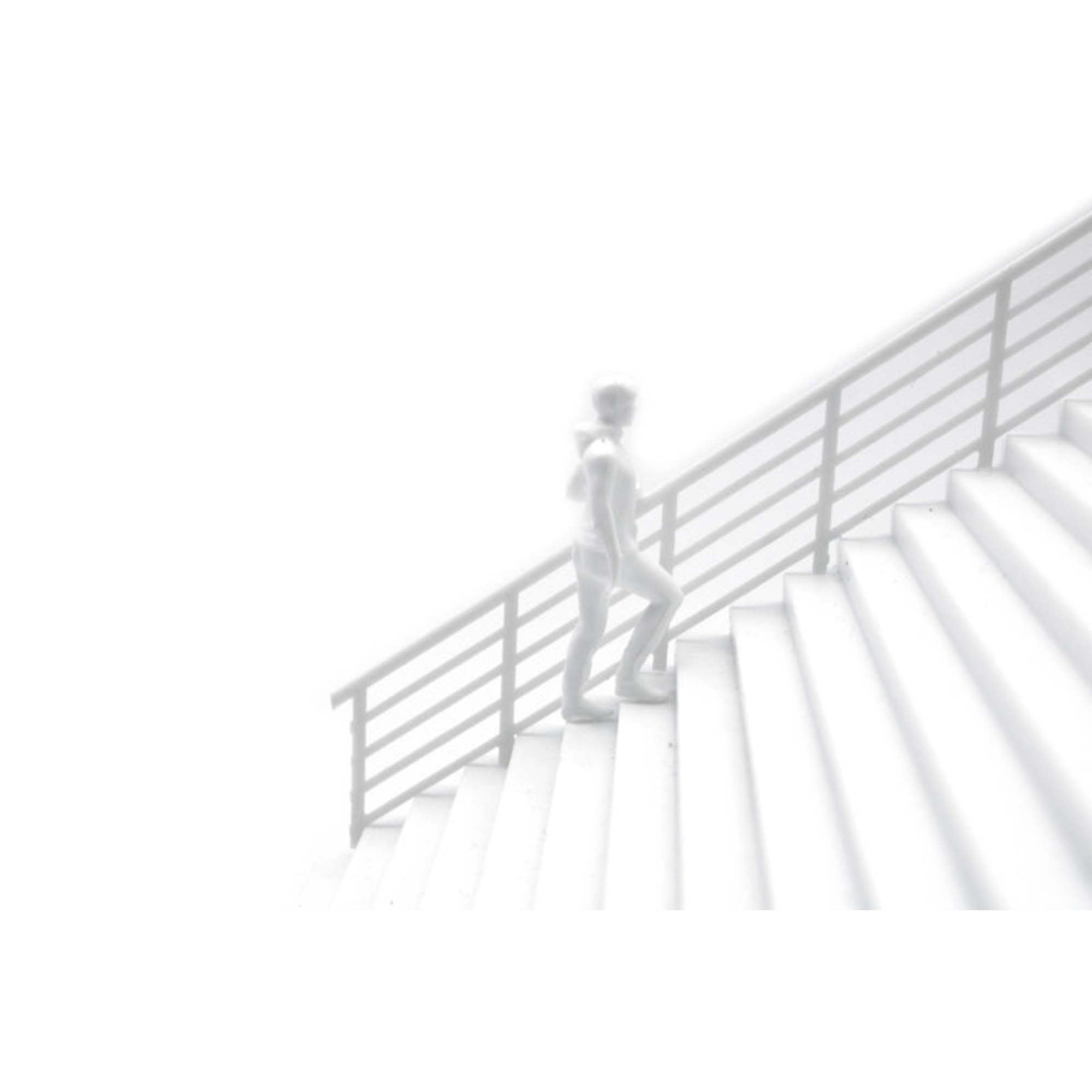 Hermoli Walking Figures White 1:50 9 Types H = 36mm (18 pcs)