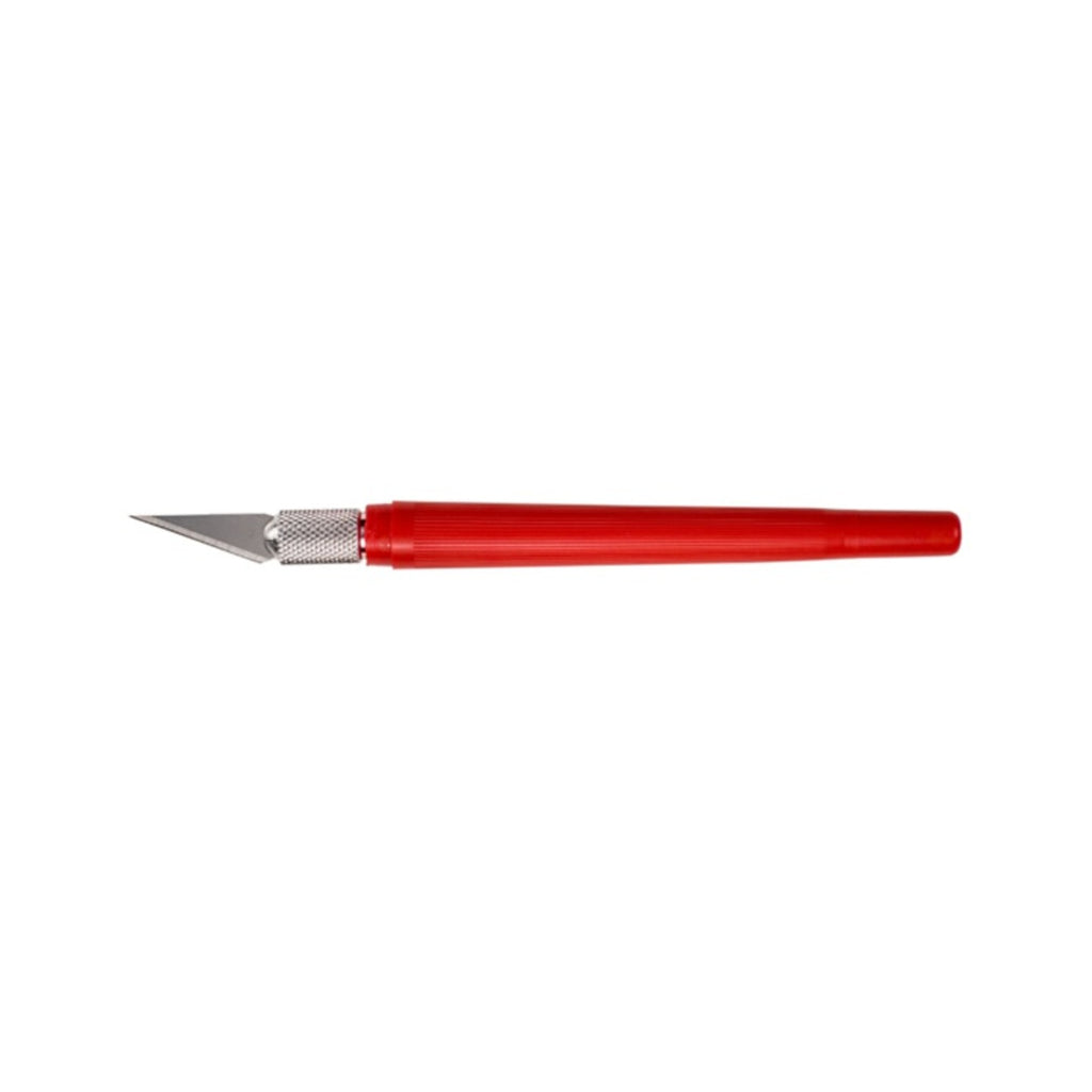 K40 Pocket Clip-on Knife with Twist-off Cap, Red (Carded)