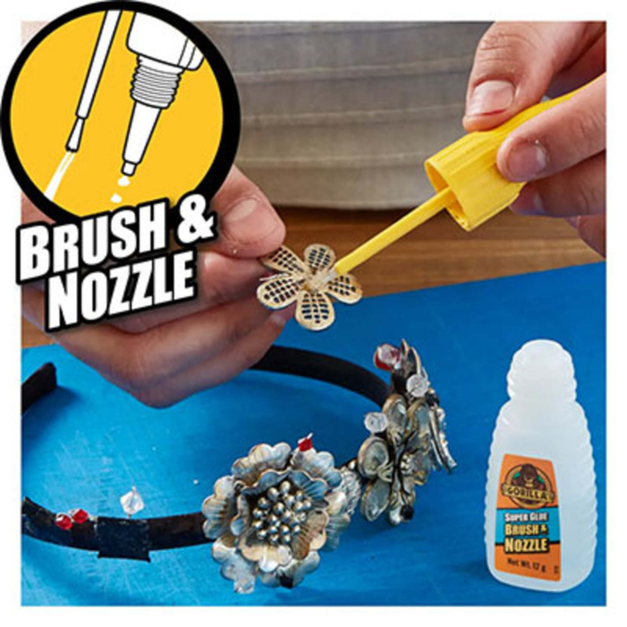 Gorilla super glue brush & nozzle