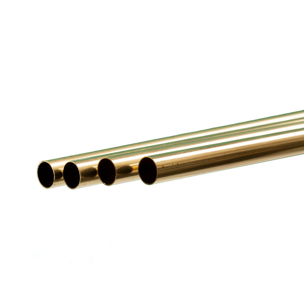 Brass Round Tube 1/16  12in - .014in Wall (3 pcs)