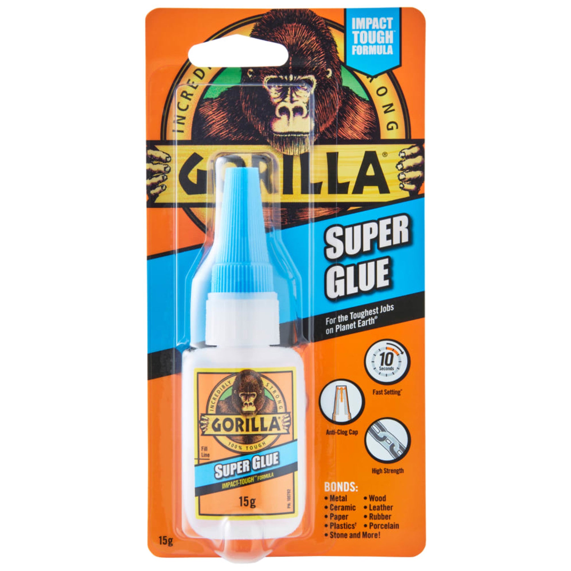 Gorilla super glue 15g bottle