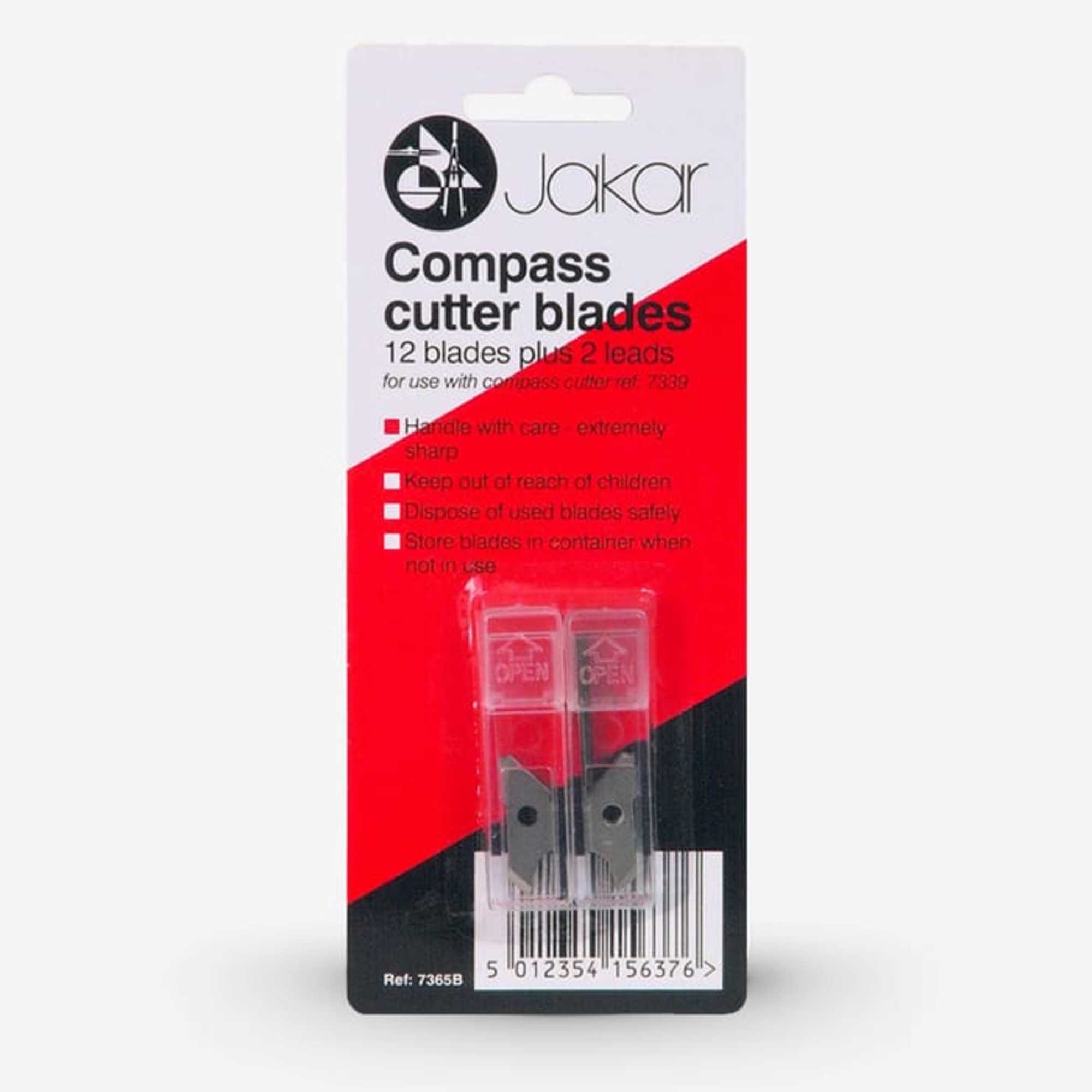 Compass cutter blades (12 pcs) 2 leads