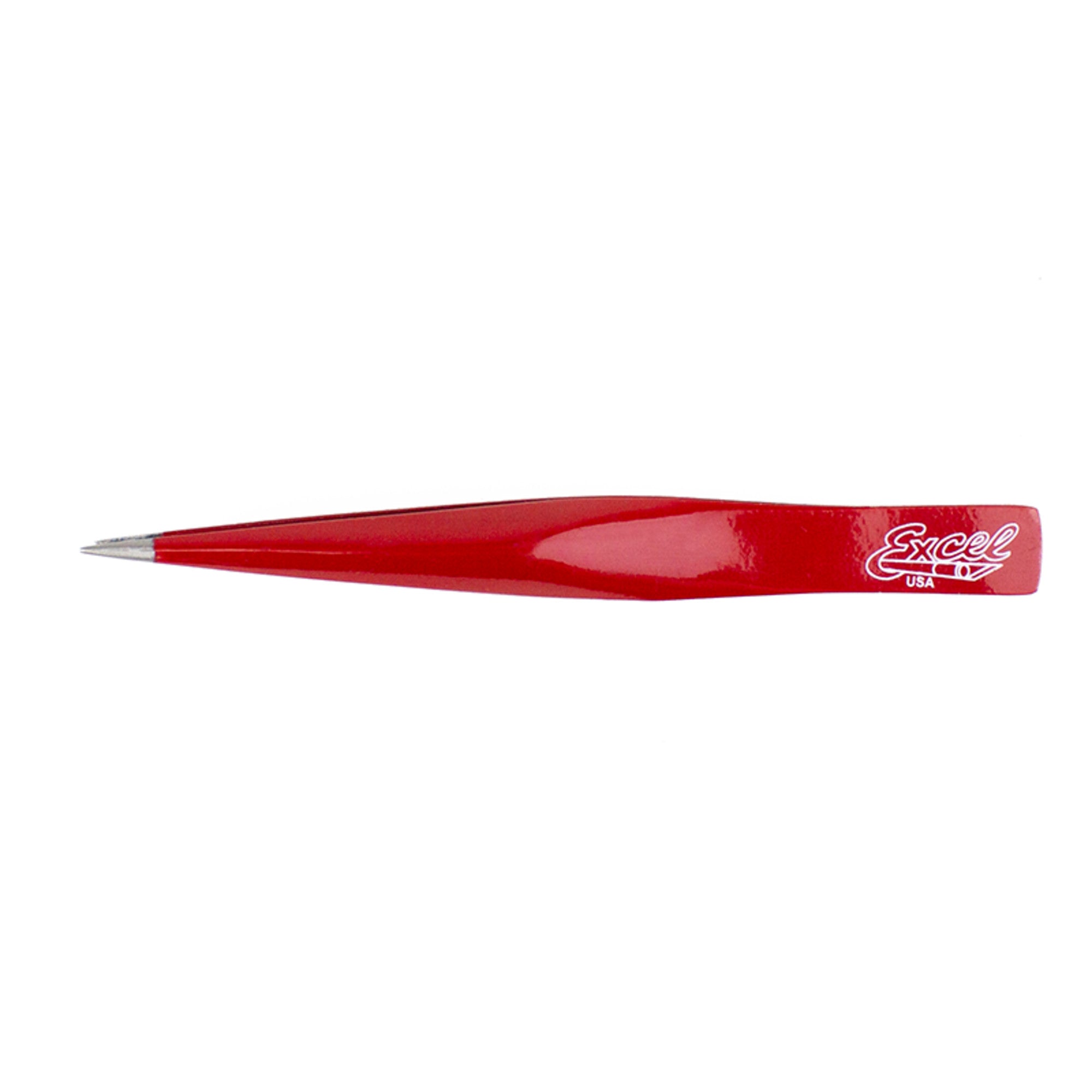 Hollow Handle Ultra Fine Point Tweezers, Red (Carded)