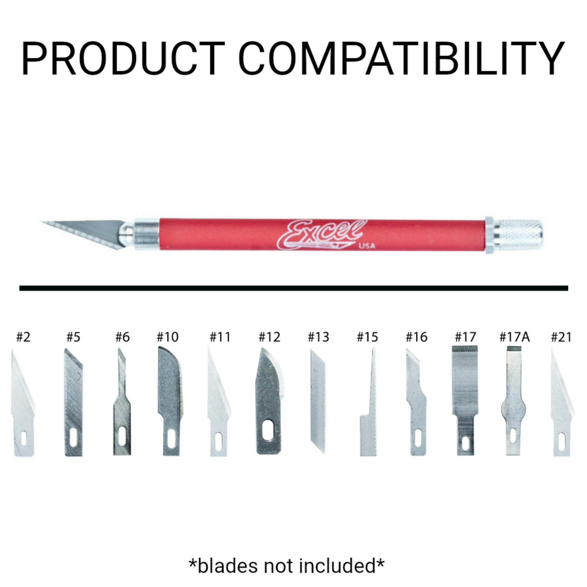 K18 Grip-On Knife with Safety Cap (#11 Blade), Red (Carded)