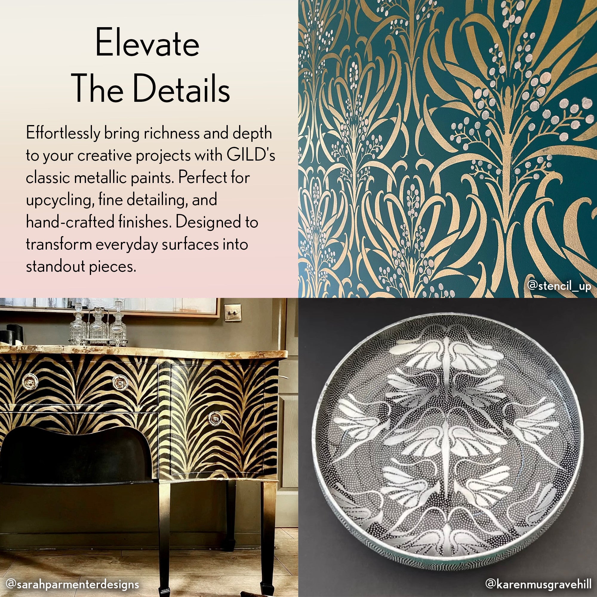 GILD Acrylic Gilding Enamel Paint, Copper (30ml Jar)