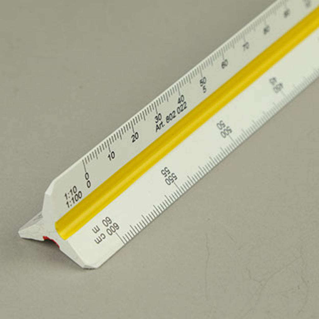 Scale rule, triangular 300mm
