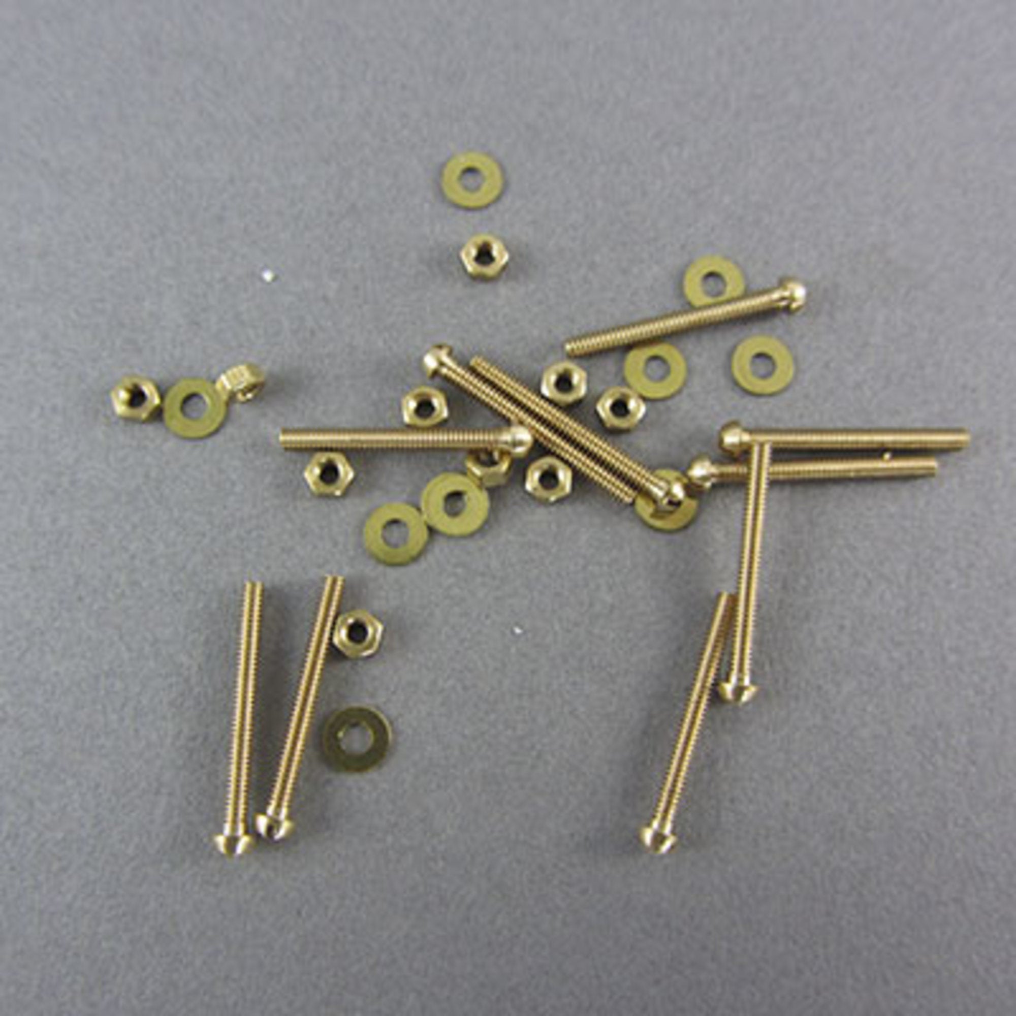 Bolt brass 10BA  16mm long (10 pcs)