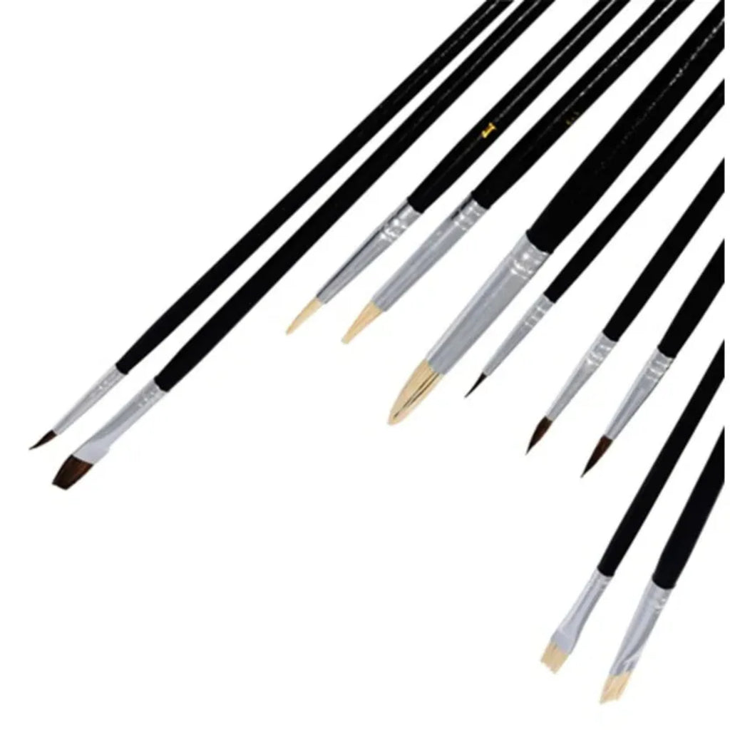 Brush Set, Natural (10 pcs)