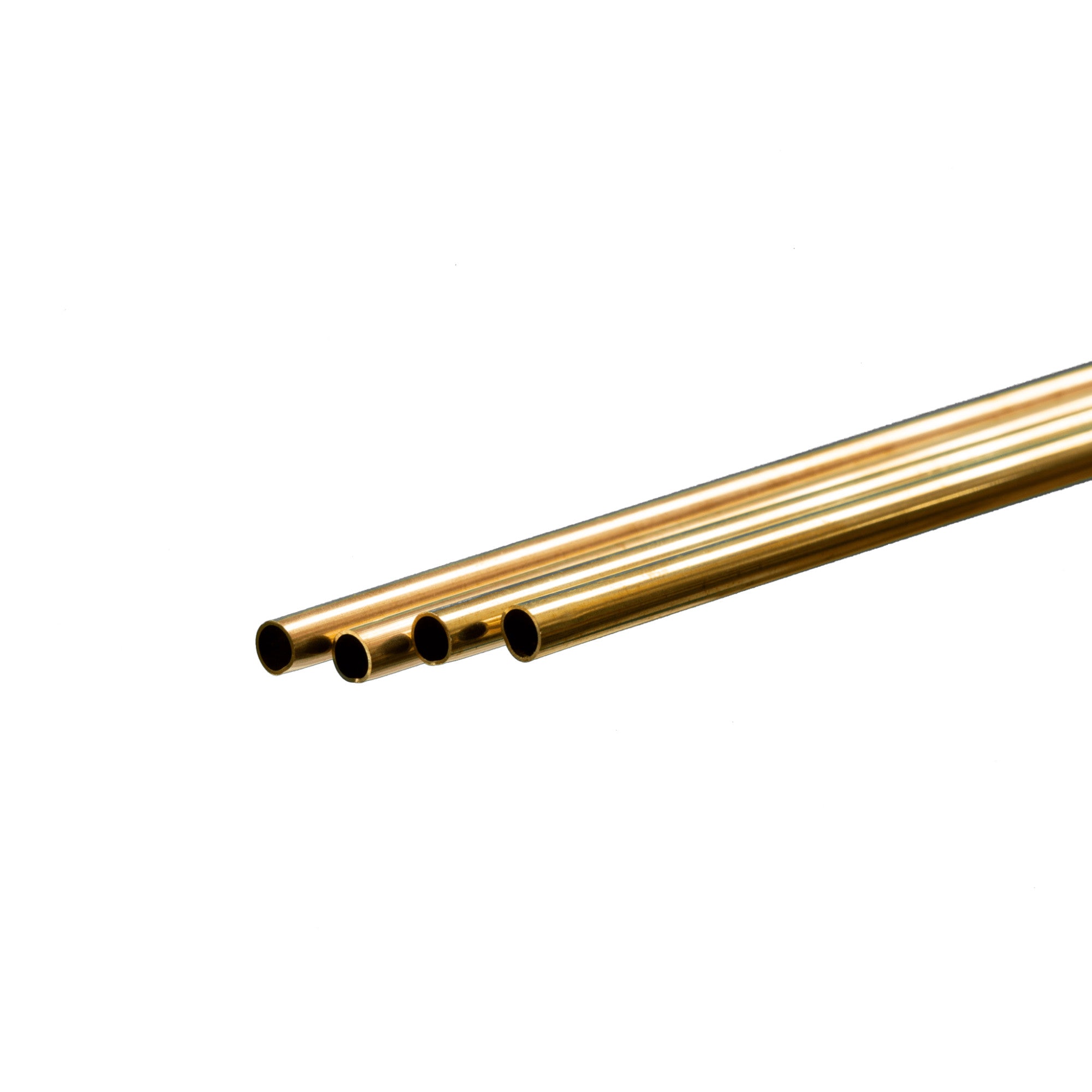 1mm Brass Round Tube, .225mm Wall (300mm long) (4 pcs)