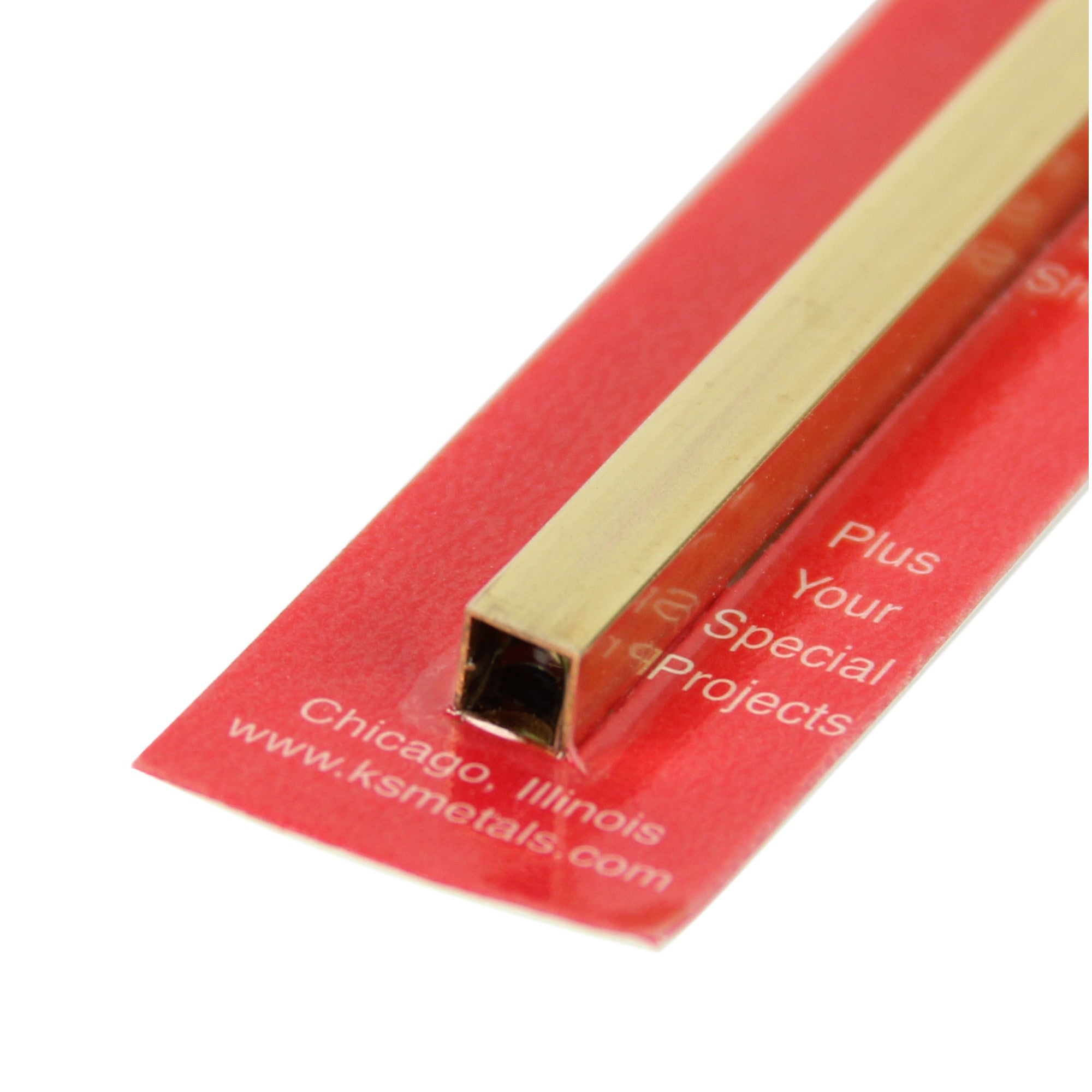 Brass Square Tube 1/16 12in - .014in Wall (2 pcs)
