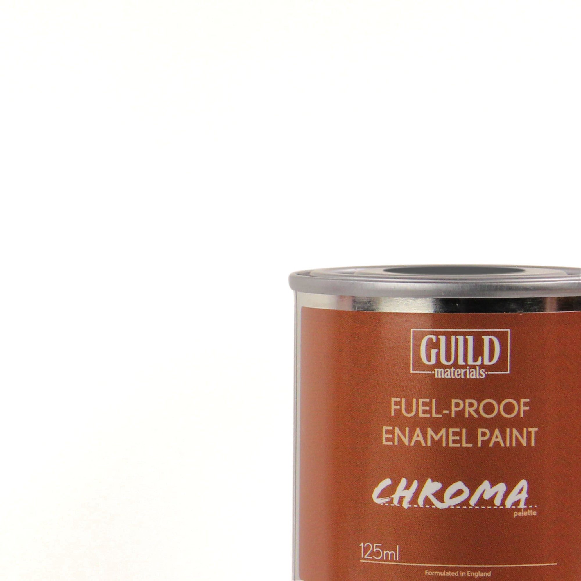 Chroma Enamel Fuelproof Paint Gloss Red (125ml Tin)