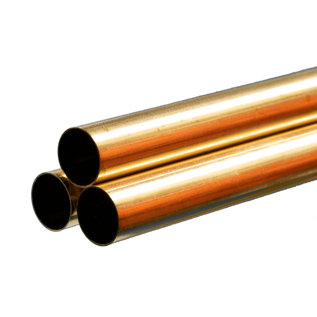Brass Round Tube 1/16  12in - .014in Wall (3 pcs)