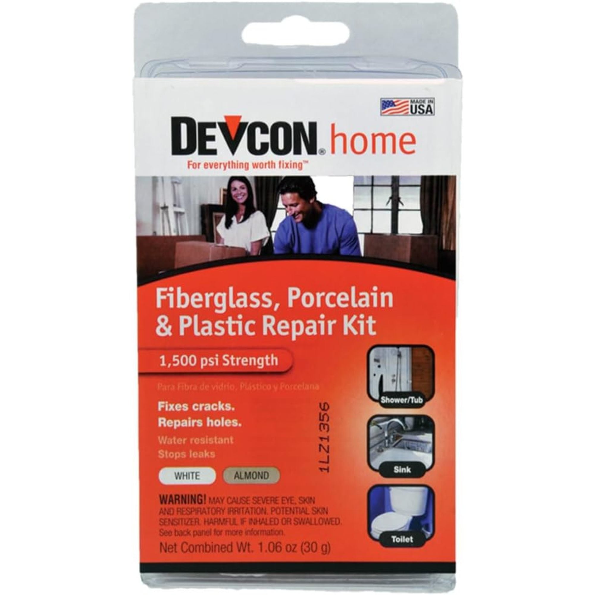 Home Fiberglass/Porcelaine Plastic Kit