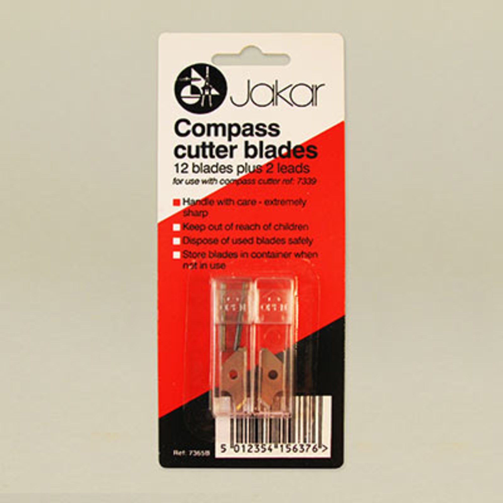 Compass cutter blades (12 pcs) 2 leads