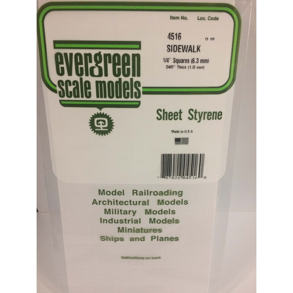 6x12in (~15x30cm) Sidewalk Sheet .040in (1.0mm) Thick 14x14in Spacing (1 per pack)