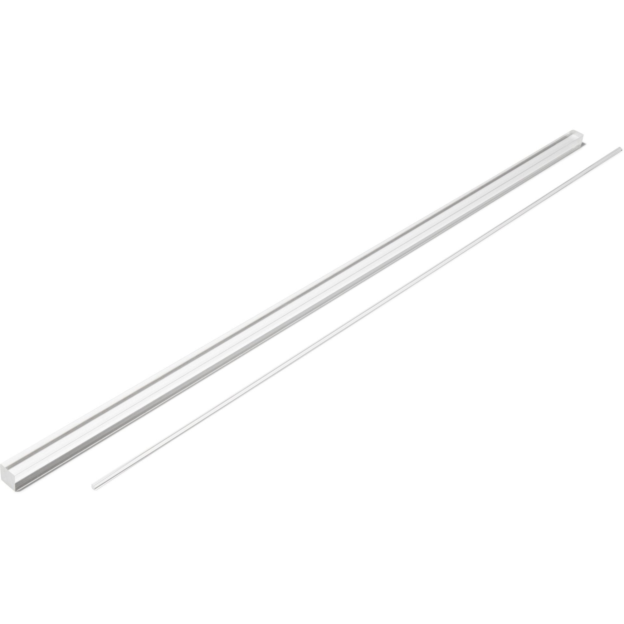 Clear Square Rod - 3.0  3.0  1000mm