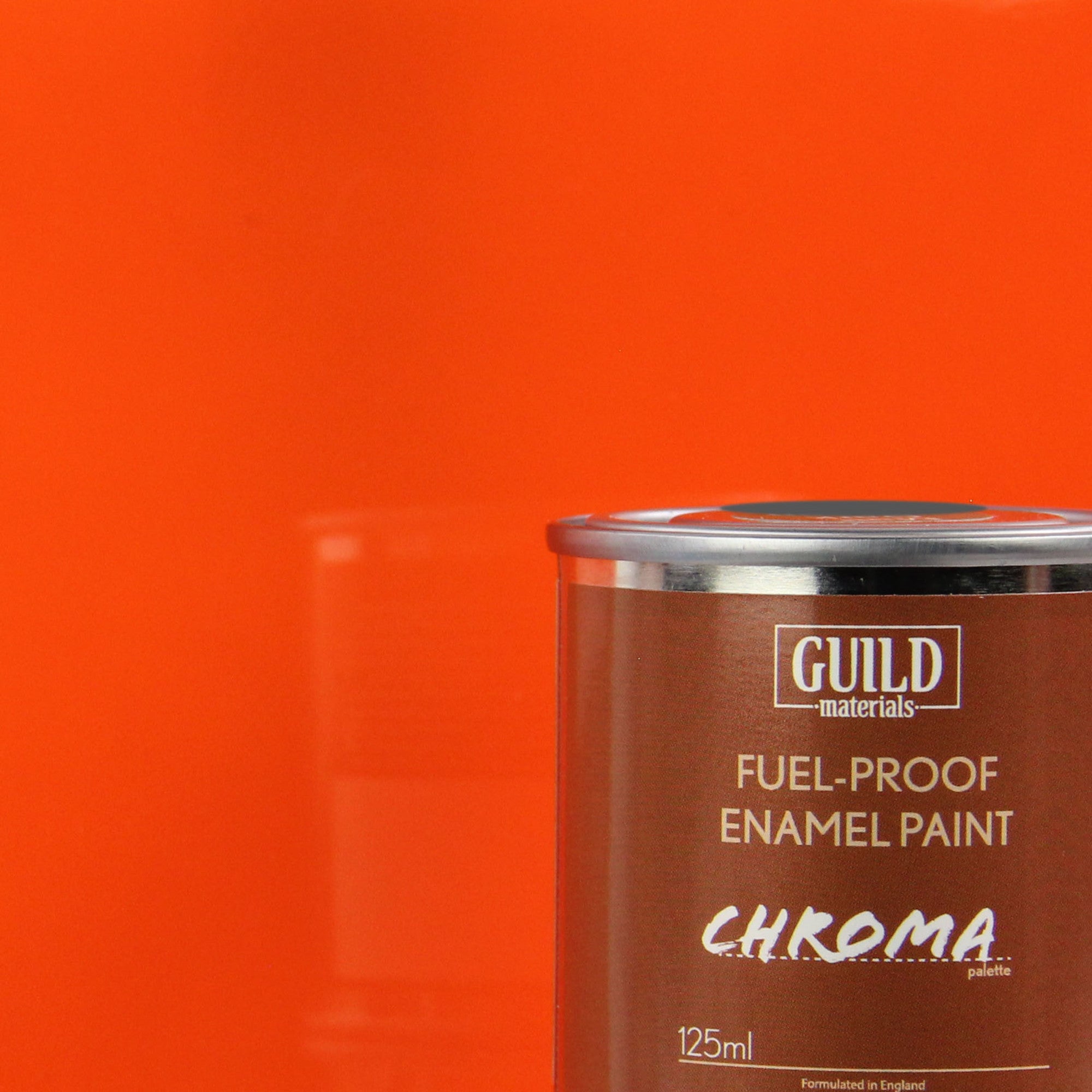 Chroma Enamel Fuelproof Paint Gloss Red (125ml Tin)