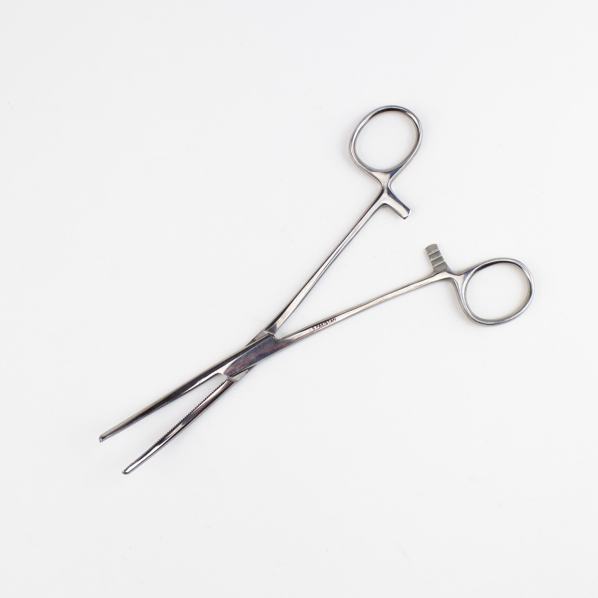 7.5in Curved Nose Stainless Steel Hemostats (Carded)