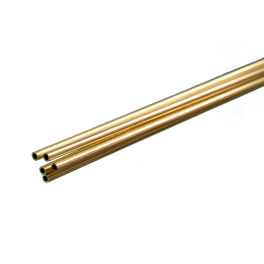 Brass Round Tube 1/16  12in - .014in Wall (3 pcs)