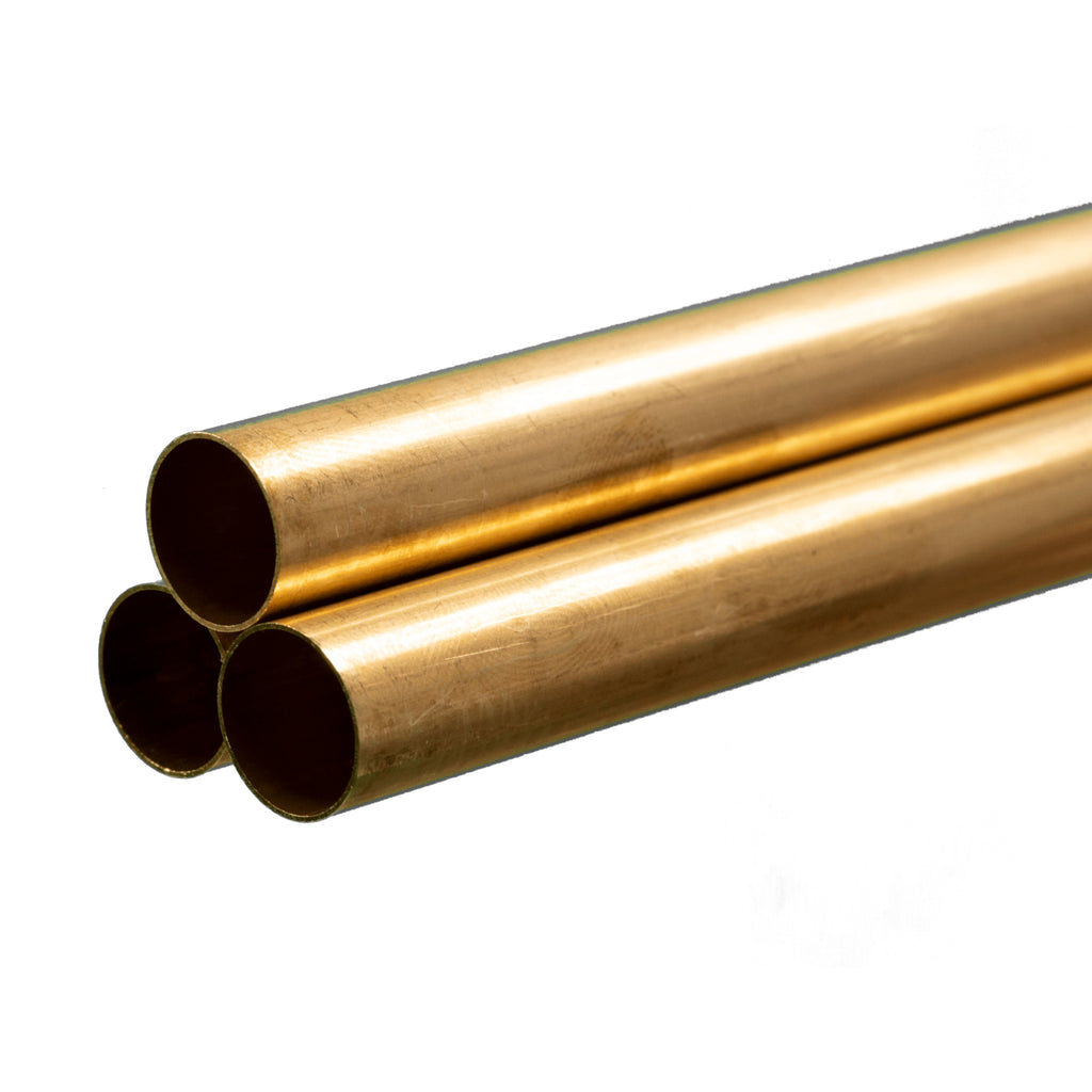 Brass Round Tube 1/16  12in - .014in Wall (3 pcs)