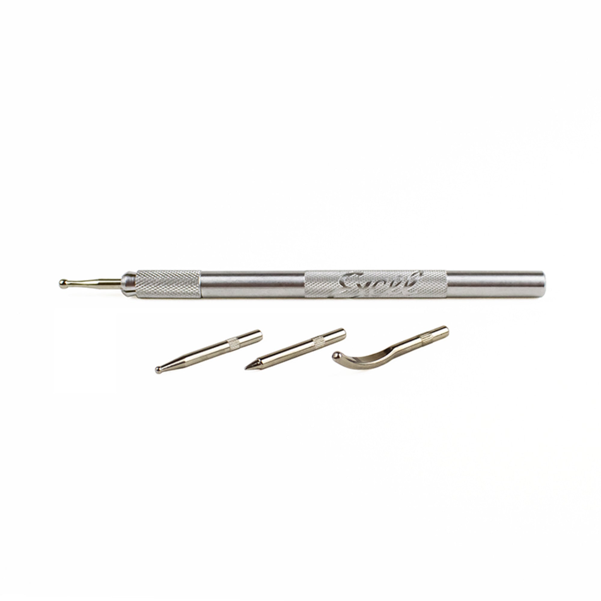 Burnishing Set with 4 Interchangeable Tips (Carded)