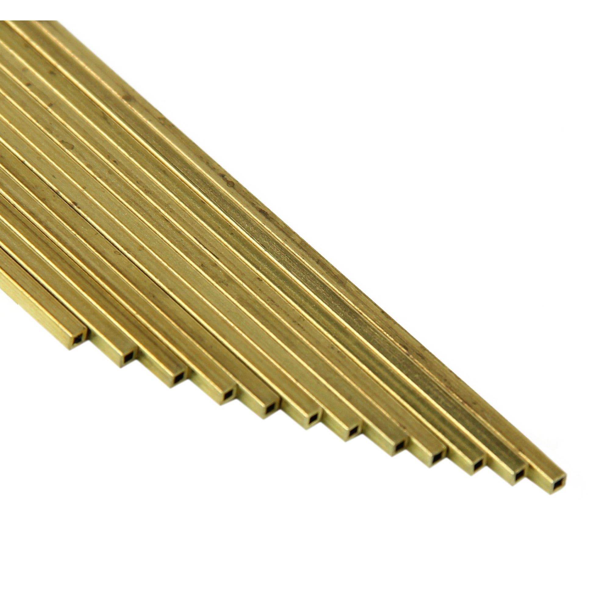 Brass Square Tube 1/16 12in - .014in Wall (2 pcs)