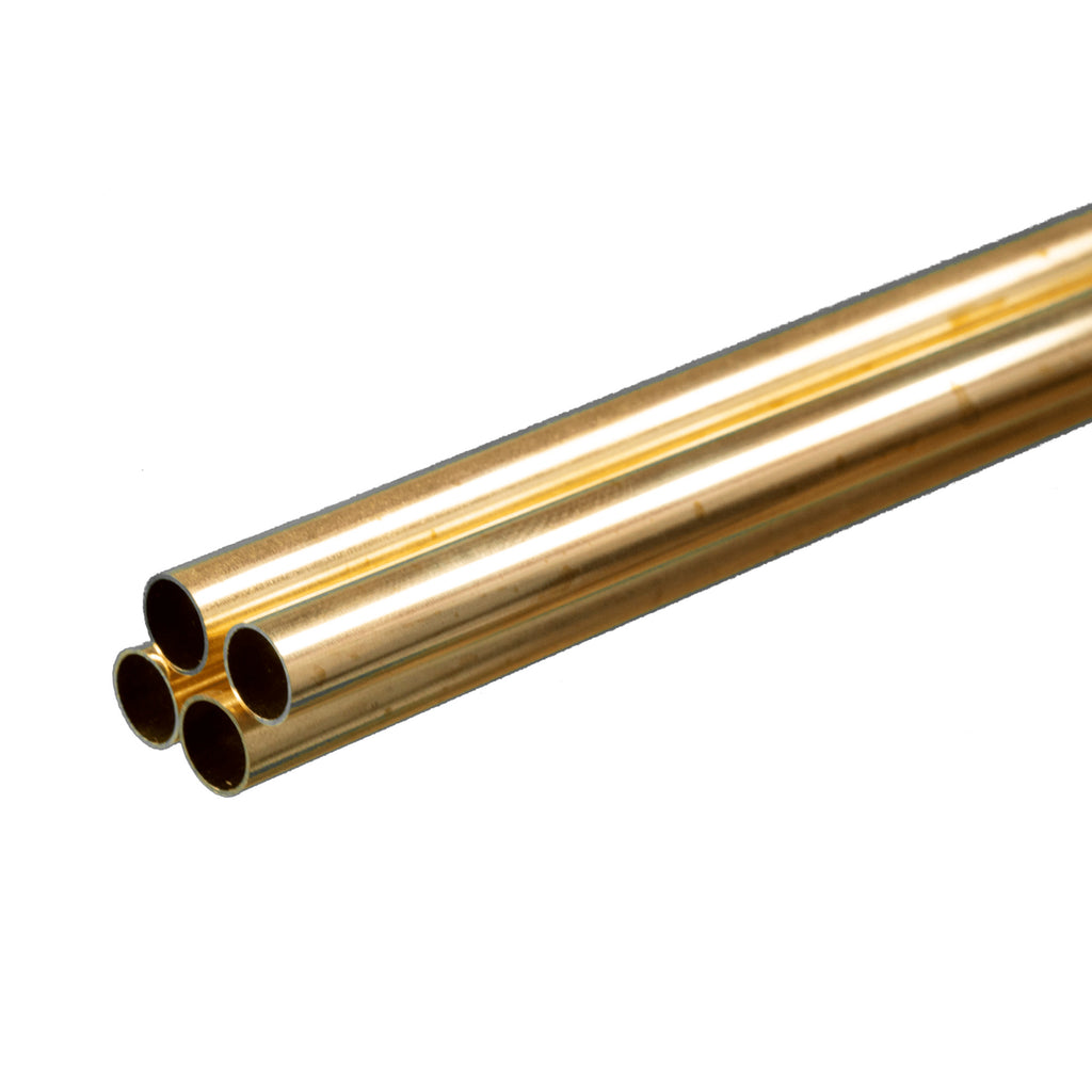 Brass Round Tube 1/16  12in - .014in Wall (3 pcs)