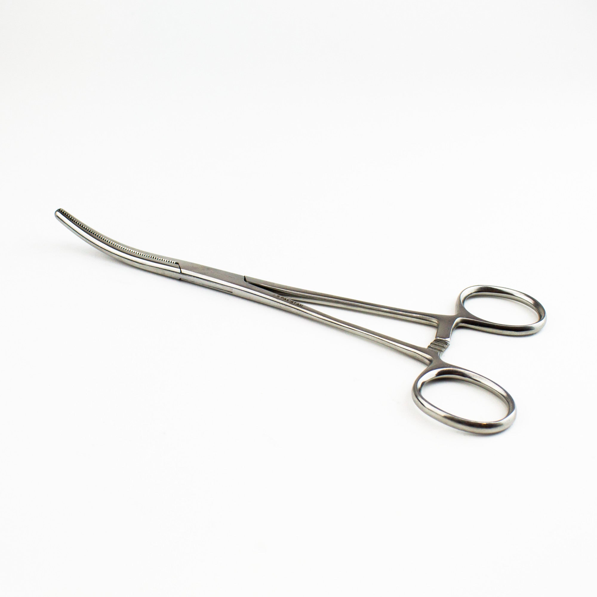7.5in Curved Nose Stainless Steel Hemostats (Carded)