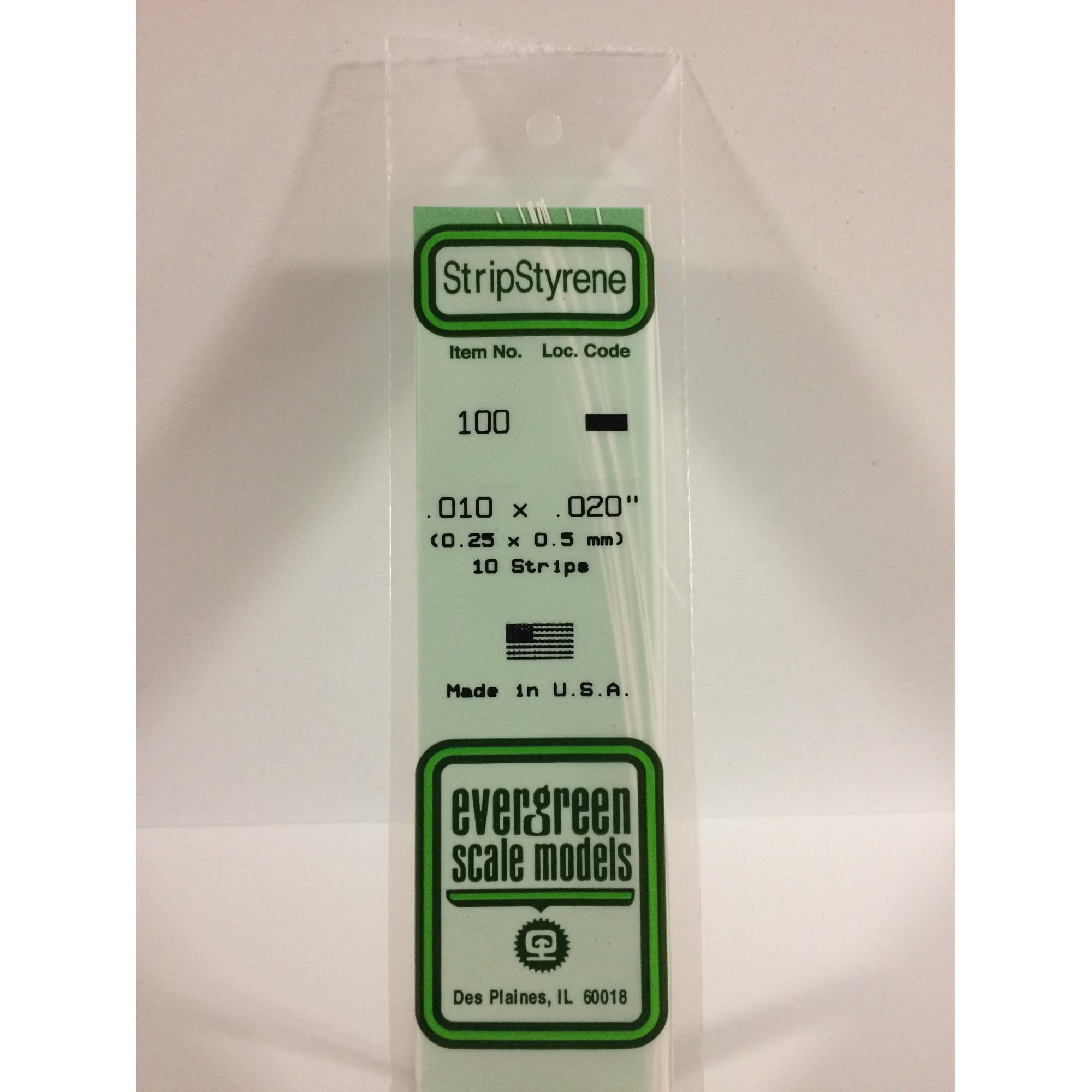 14in (~35cm) Strip .010x.020in (~0.25x0.5mm) (10 per pack)