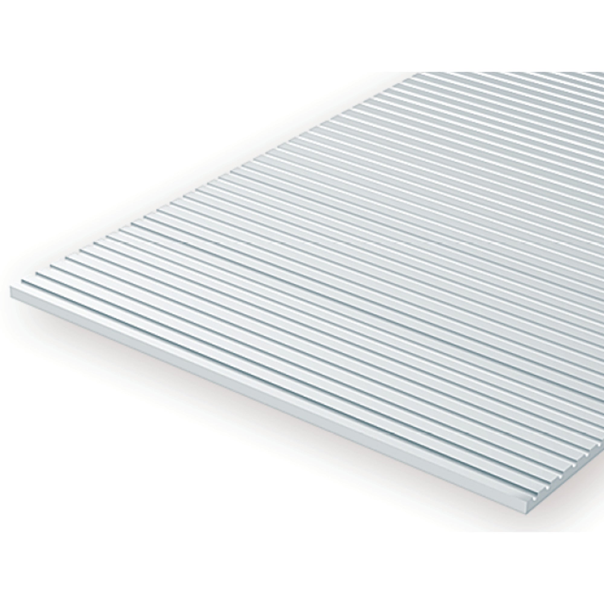 6 x 12in (~15 x 30cm) O-Scale Passenger Car Siding Sheet .030in (~0.75mm) Thick .047in (~1.2mm) Spacing (1 per pack)