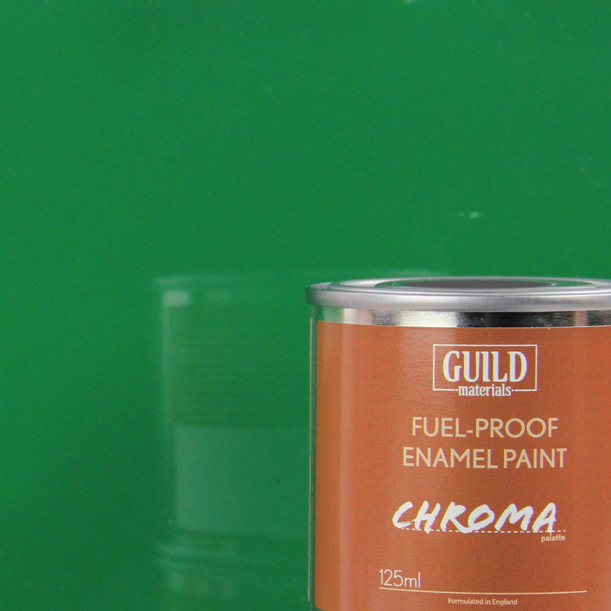 Chroma Enamel Fuelproof Paint Gloss Red (125ml Tin)
