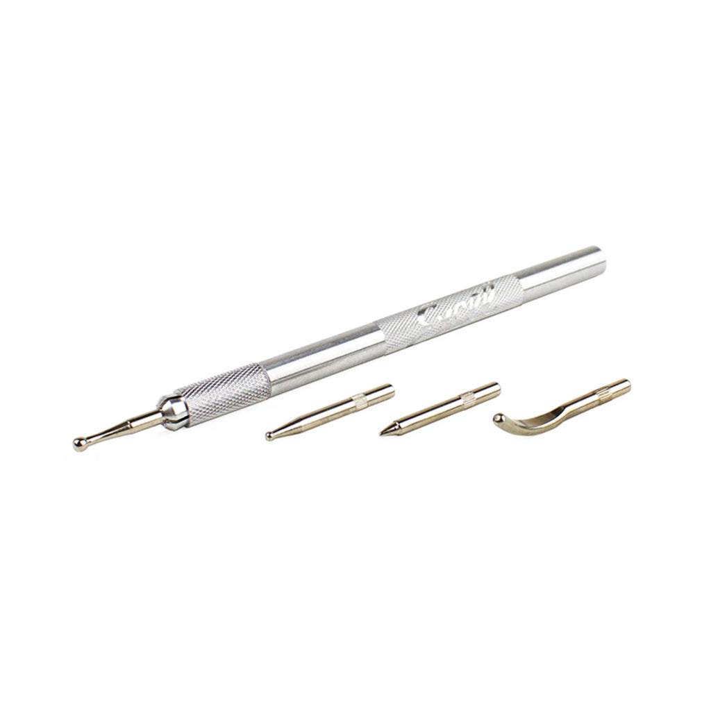 Burnishing Set with 4 Interchangeable Tips (Carded)