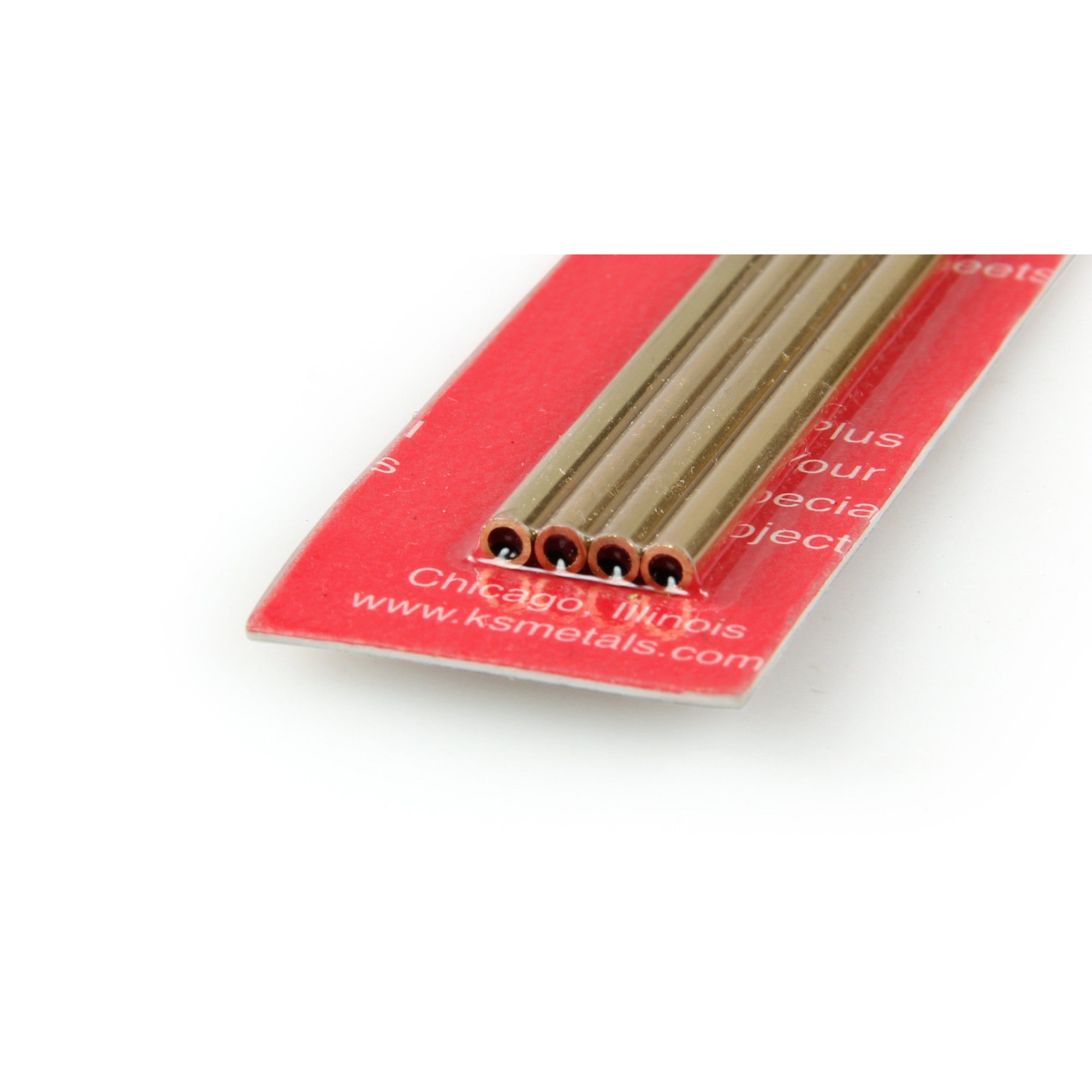 1mm Brass Round Tube, .225mm Wall (300mm long) (4 pcs)