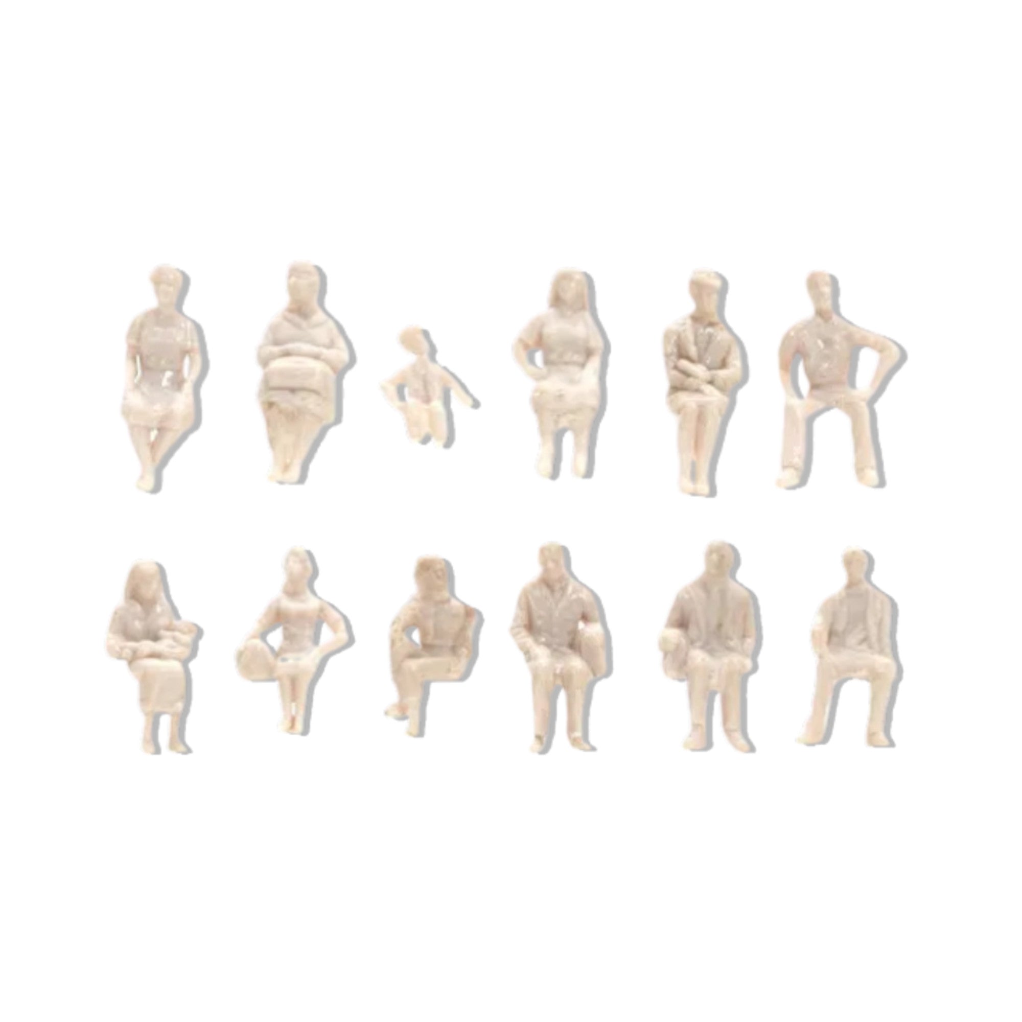1:100 Figures Seated (12 pcs)