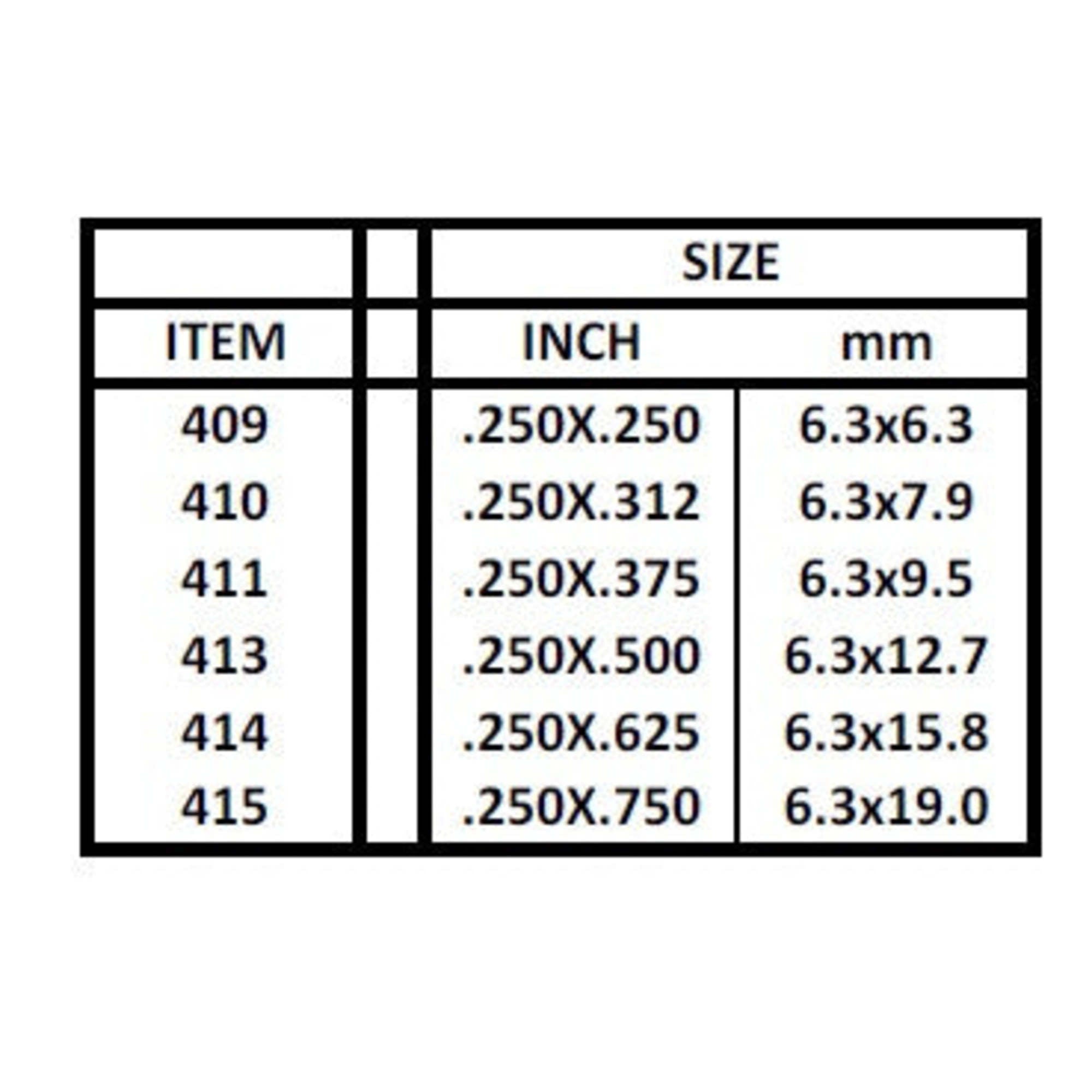 24in (~60cm) Strip .040x.080in (~1.0x2.0mm) (15 per pack)