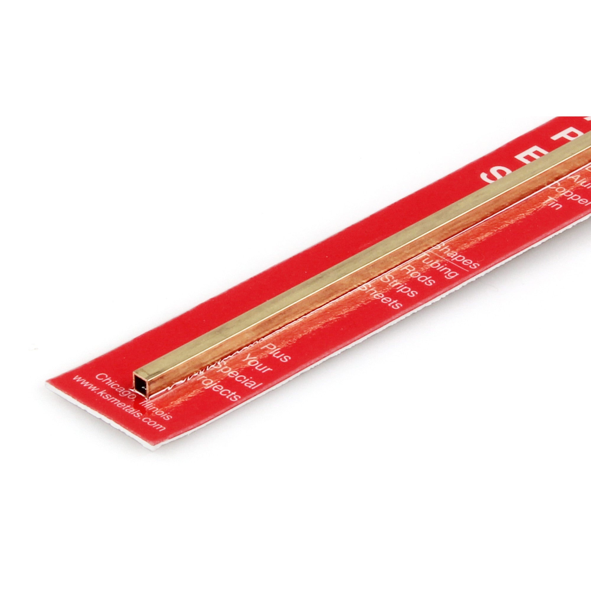 Brass Square Tube 1/16 12in - .014in Wall (2 pcs)