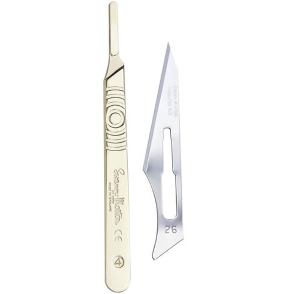 Surgical Knife Handle No 4 & 26-Blades Metal