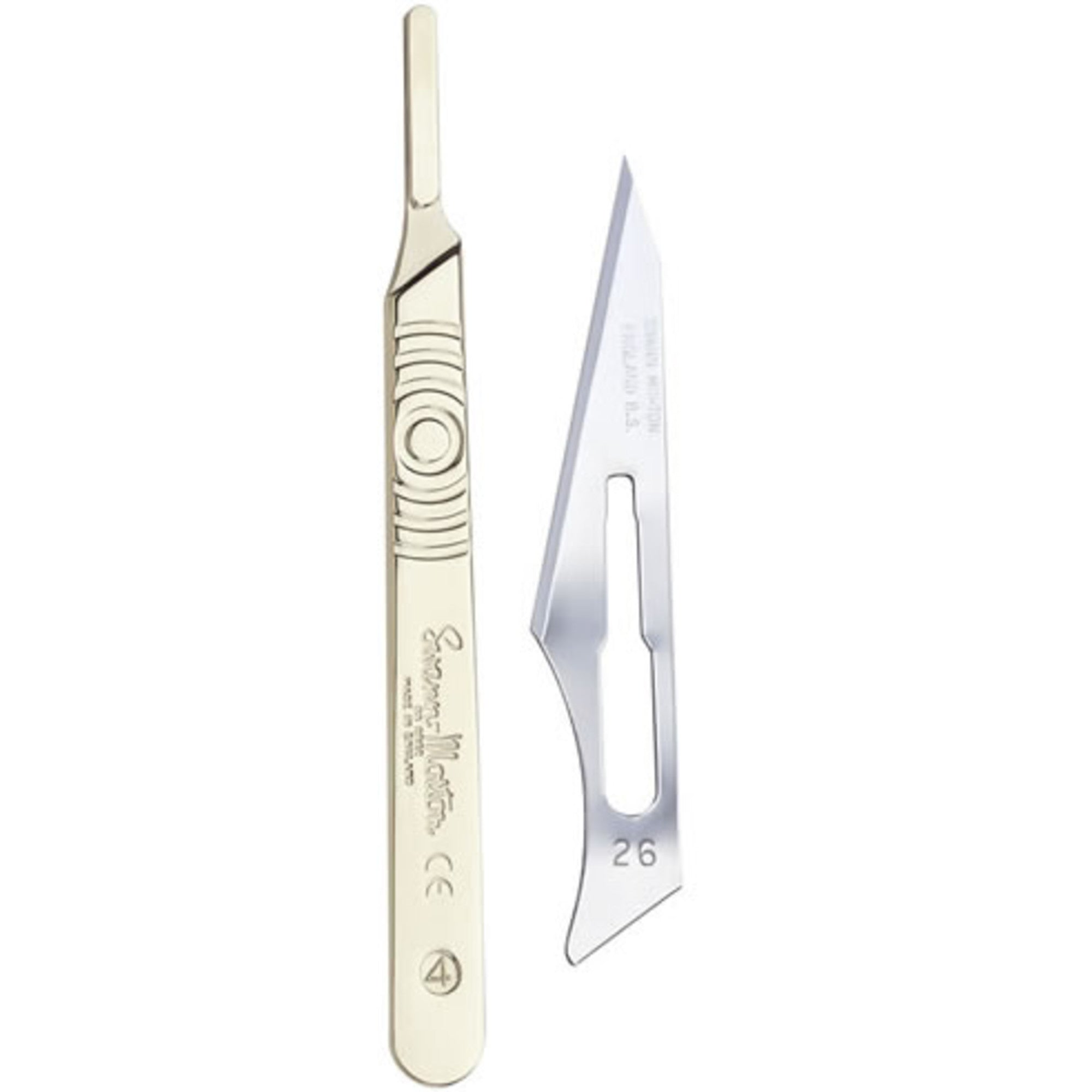 Surgical Knife Handle No 4 & 26-Blades Metal