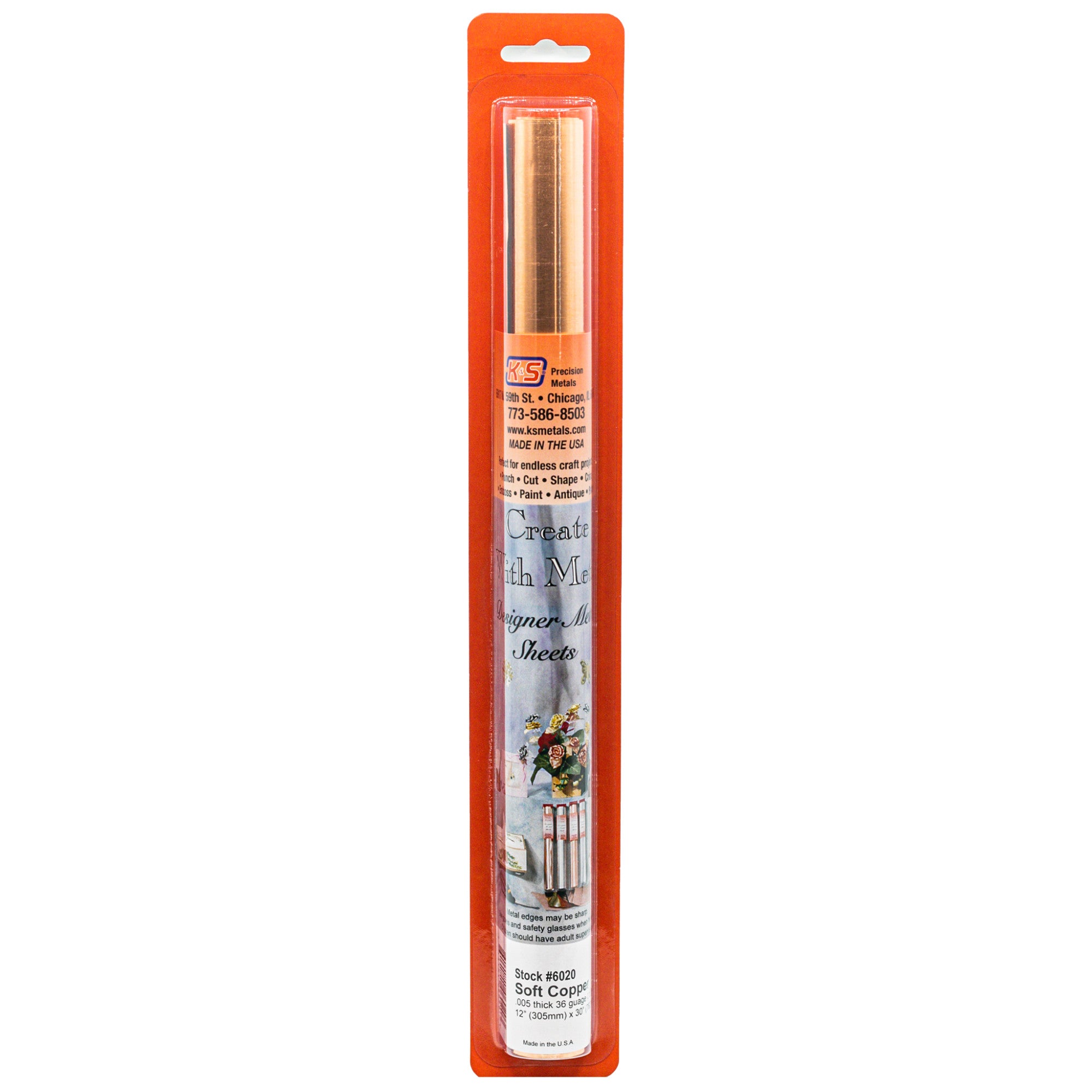 Copper Shim/Foil .003in (40ga) 12x30in